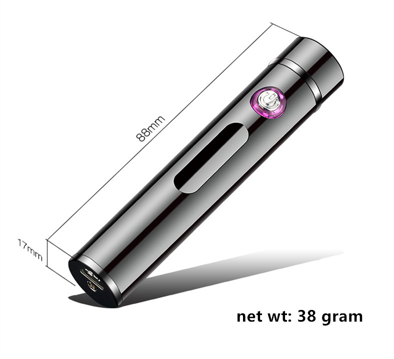 מצית פלזמה טורבו חשמלית נטענת וקומפקטית