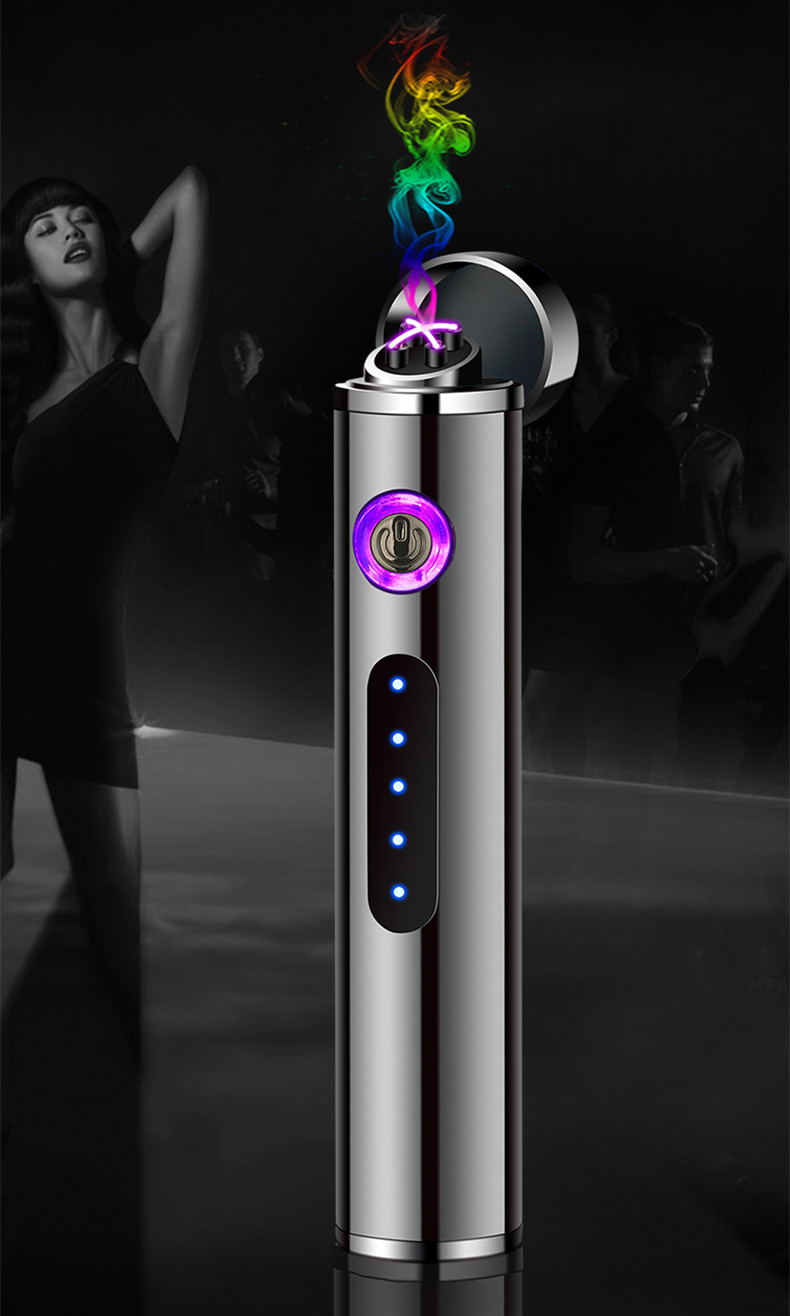 מצית פלזמה טורבו חשמלית נטענת וקומפקטית