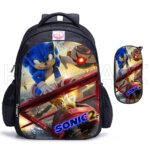 תיק בית ספר אורטופדי דגם סוניק SONIC! (אפשרות לקלמר תואם)