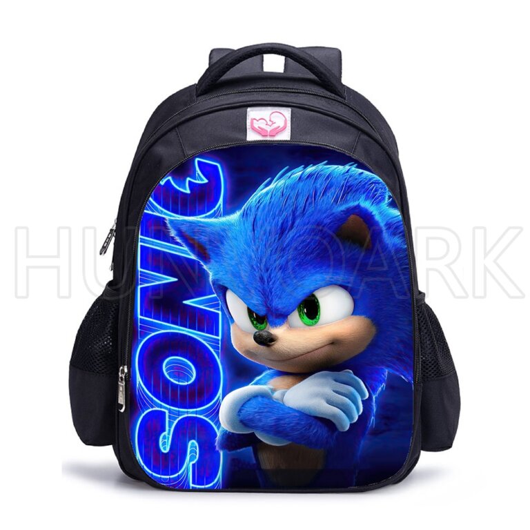 תיק בית ספר אורטופדי דגם סוניק SONIC! (אפשרות לקלמר תואם)