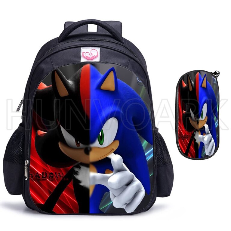 תיק בית ספר אורטופדי דגם סוניק SONIC! (אפשרות לקלמר תואם)