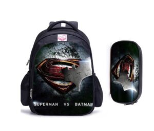 תיק בית ספר אורטופדי דגם סופרמן Superman! (אפשרות לקלמר תואם)