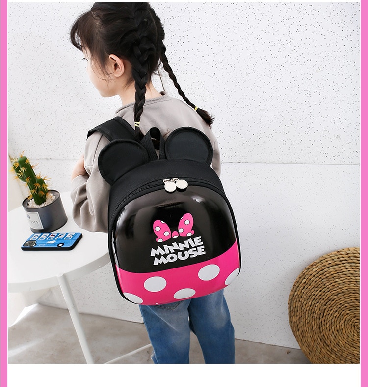 תיק בית ספר / גן קשיח דגם מיקי ומיני מאוס