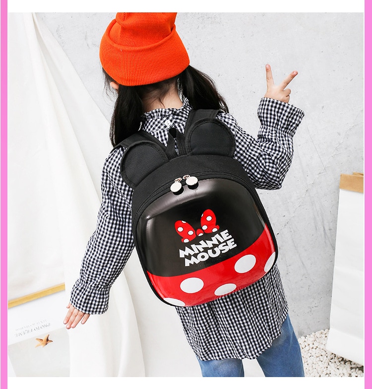 תיק בית ספר / גן קשיח דגם מיקי ומיני מאוס