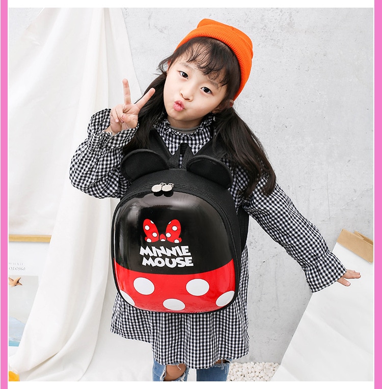 תיק בית ספר / גן קשיח דגם מיקי ומיני מאוס