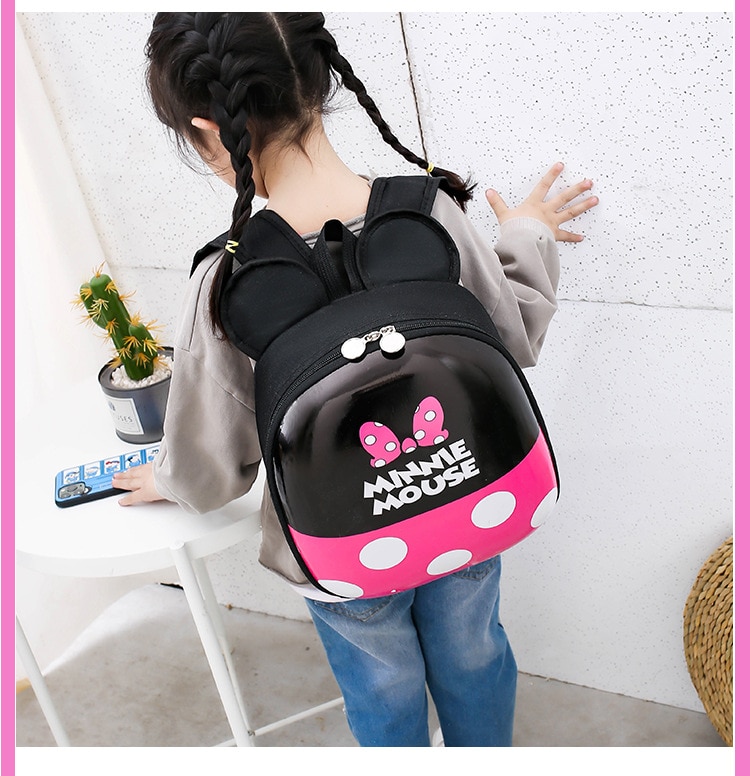 תיק בית ספר / גן קשיח דגם מיקי ומיני מאוס