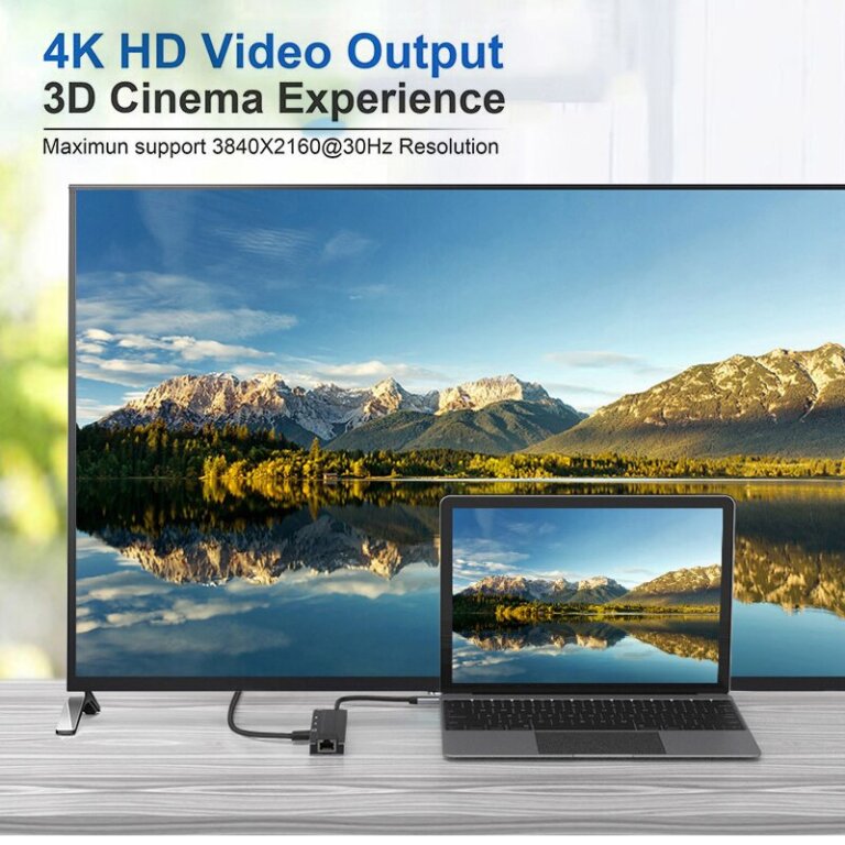 עמדת עגינה (רכזת) אשר תואמת עבור : Galaxy S10/S9 – MacBook – RJ45 Thunderbolt 3