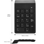 מקלדת מספרים נומרית אלחוטית עם דונגל USB