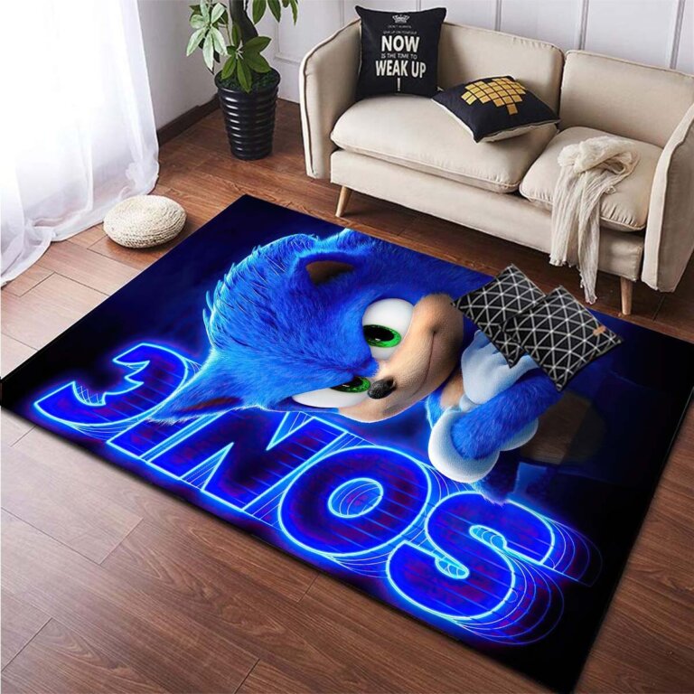 שטיח לחדר ילדים סוניק הקיפוד Sonic – מבחר גדלים ודגמים לבחירה!