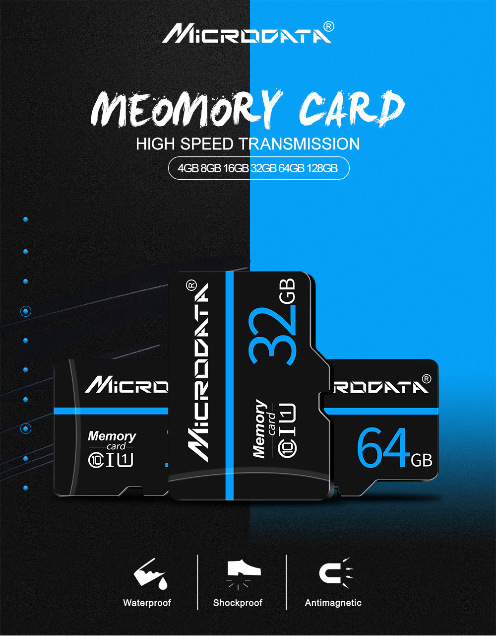 כרטיס זיכרון Micro SD מבית Moric כולל מתאם מתנה!