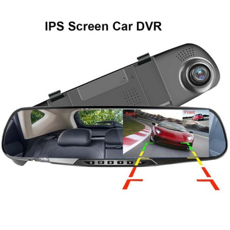 מראה ומצלמת דרך לרכב HD – מצלמת דרך קדמית ואחורית!