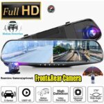 מראה ומצלמת דרך לרכב HD – מצלמת דרך קדמית ואחורית!