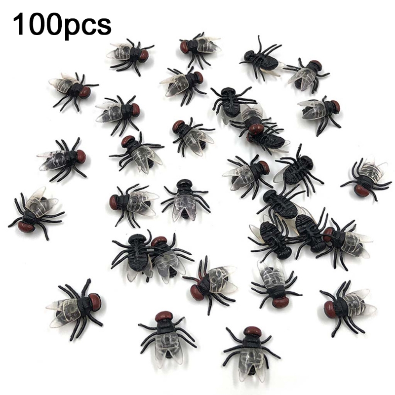 100 יחידות של זבובים מזויפים – למתיחות על הקרובים שלכם!