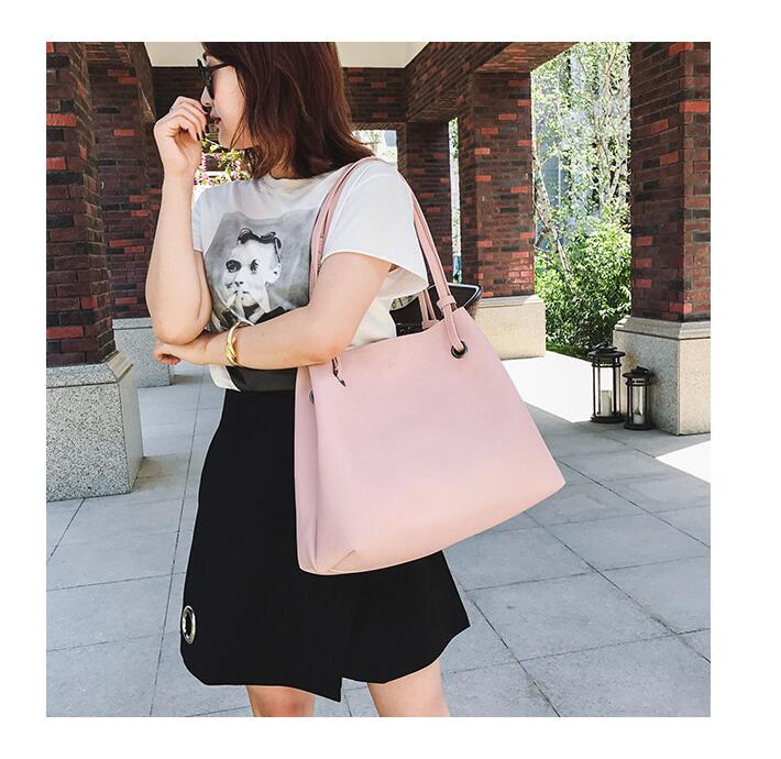 תיק TOTE רך PU + נרתיק תואם ב- 6 צבעים לבחירה!