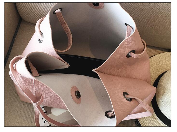 תיק TOTE רך PU + נרתיק תואם ב- 6 צבעים לבחירה!