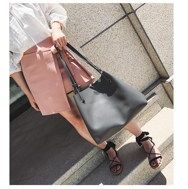 תיק TOTE רך PU + נרתיק תואם ב- 6 צבעים לבחירה!