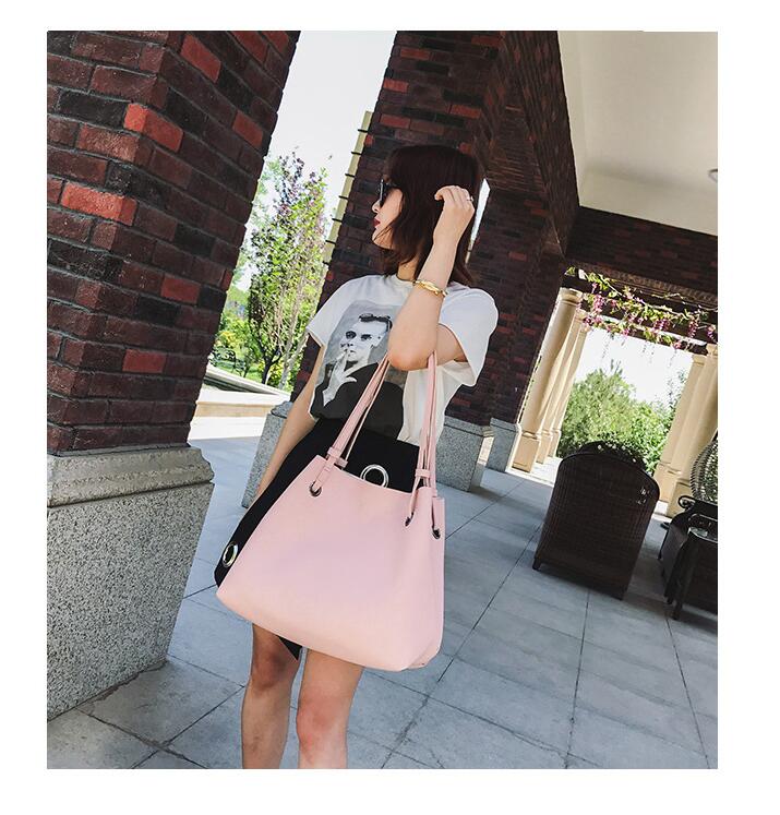 תיק TOTE רך PU + נרתיק תואם ב- 6 צבעים לבחירה!