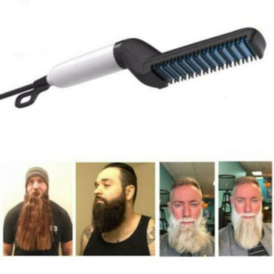 מחליק שיער חשמלי עם מסרק מובנה לזקן ולשיער ראש