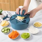 קערת חיתוך ירקות רב שימושית 12 ב-1