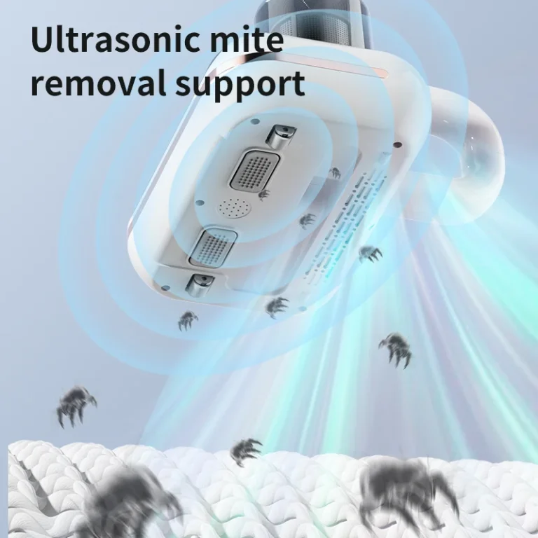 שואב אבק UV נטען אלחוטי לניקוי מזרנים, ספות ועוד להסרת קרדית עם סינון ושאיבה חזקה