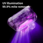 שואב אבק UV נטען אלחוטי לניקוי מזרנים, ספות ועוד להסרת קרדית עם סינון ושאיבה חזקה