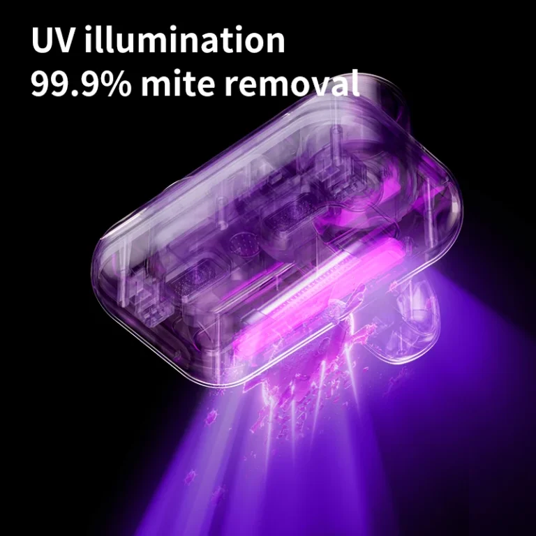 שואב אבק UV נטען אלחוטי לניקוי מזרנים, ספות ועוד להסרת קרדית עם סינון ושאיבה חזקה