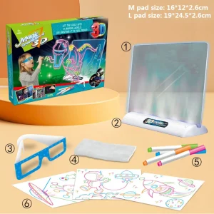 לוח ציור קסם תלת מימד 3D