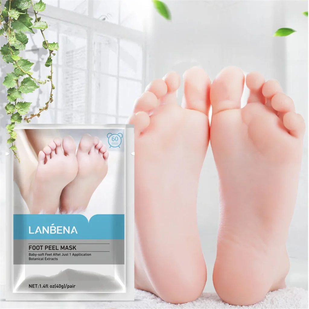 מסכת פילינג לטיפול וטיפוח כפות הרגליים – LANBENA