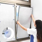 מגן שמש לחלונות מאלומיניום נגד קרני UV ושמירה על פרטיות – נצמד באמצעות ואקום בקלות