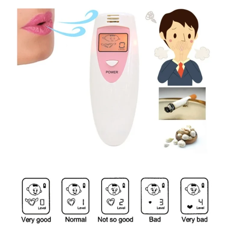 מכשיר נשיפה דיגיטלי למדידת ריח רע מהפה