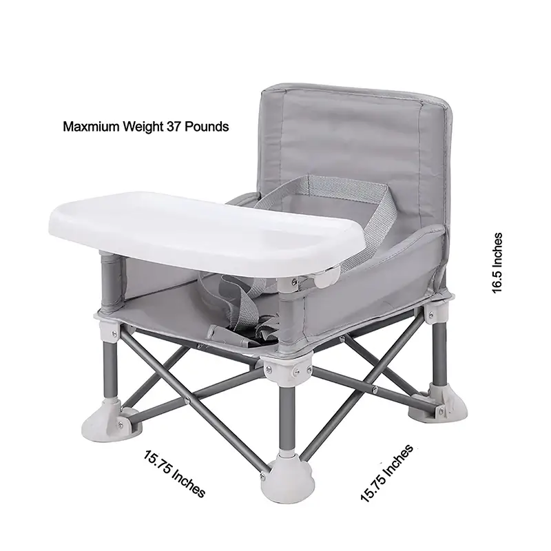 Baby Furniture Supplies Booster Seat Dining Chair Portable Travel Folding Kids With Feeding Chair Outdoor Beach Seat