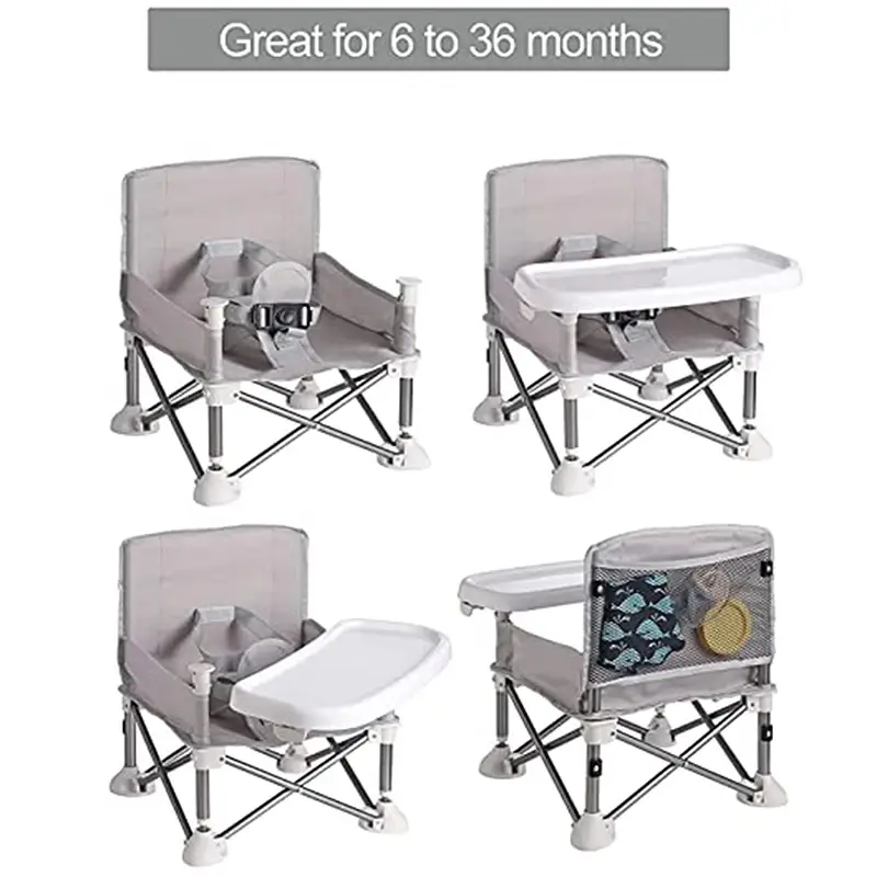 Baby Furniture Supplies Booster Seat Dining Chair Portable Travel Folding Kids With Feeding Chair Outdoor Beach Seat