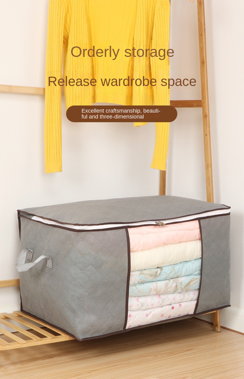 Clothes Storage Bins Foldable Closet Organizer Storage Containers with Durable Handles Thick Fabric for Clothing, Blanket