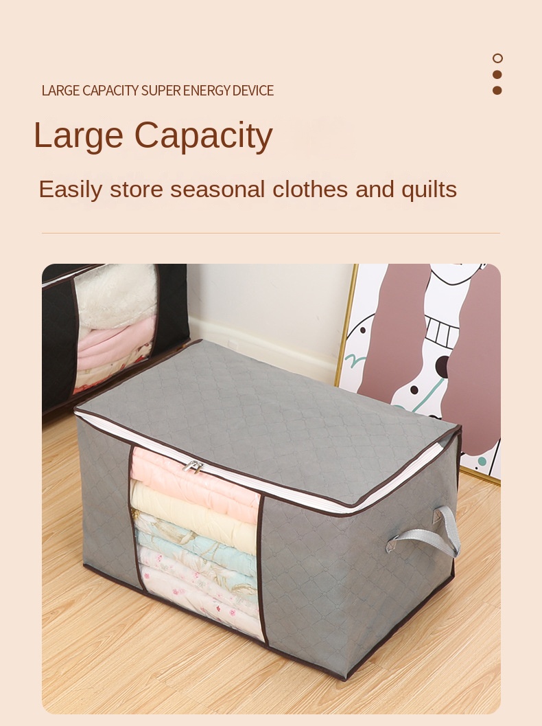 Clothes Storage Bins Foldable Closet Organizer Storage Containers with Durable Handles Thick Fabric for Clothing, Blanket