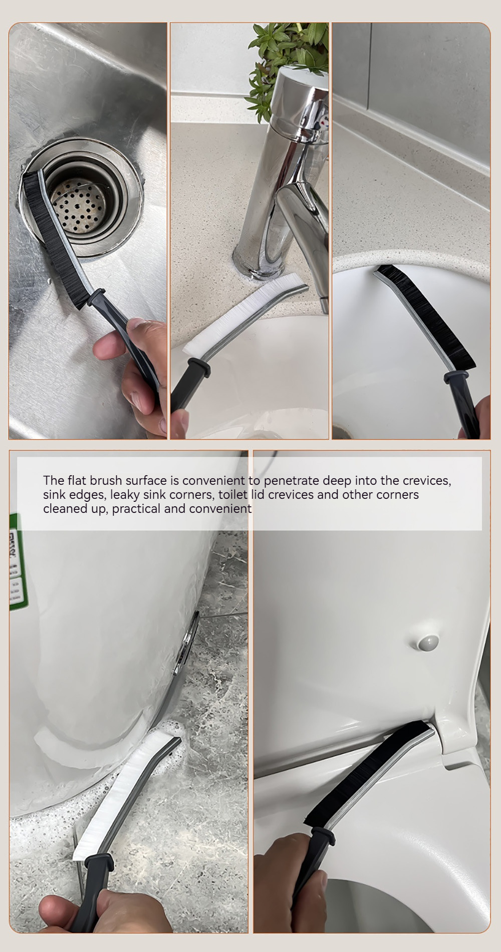 1/5/10PCS Car Gap Cleaning Brush Car Seat Dead Angle Groove Gap Cleaning Scrub Hard-Bristled Brush for Auto Cleaning Tools