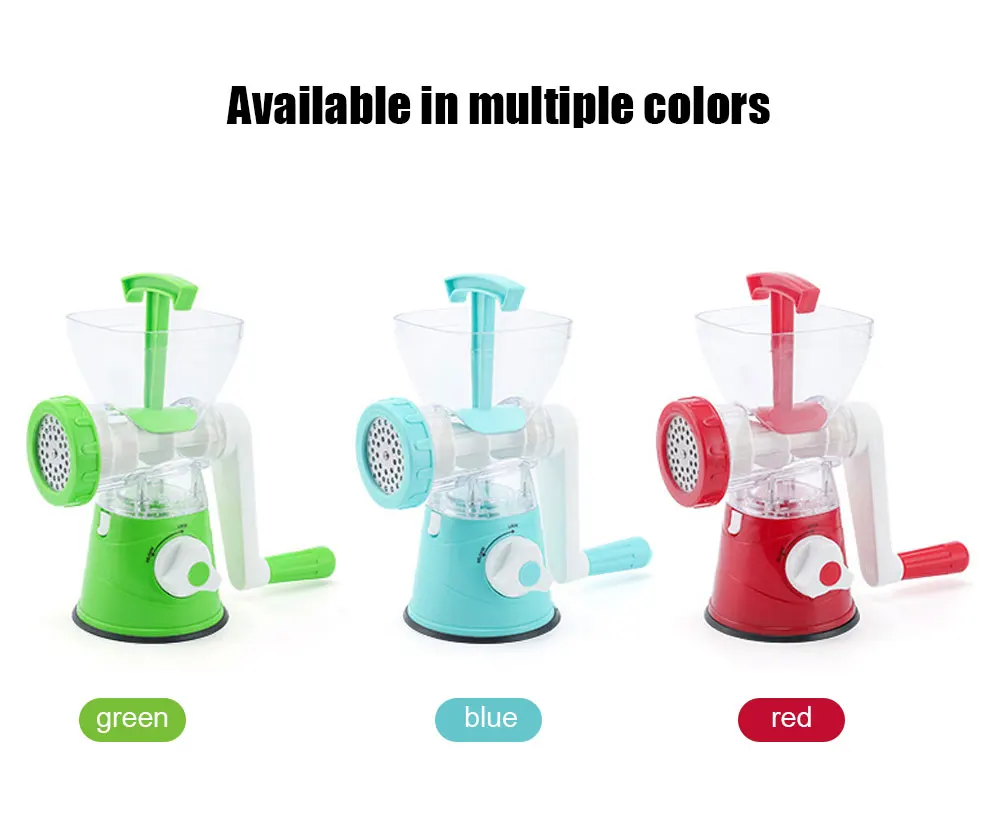 Kitchen Machine Meat Grinder Manual Processors Food Mincer Sausage Maker Stuffer Vegetable Chopper Blender Household Enema Tool