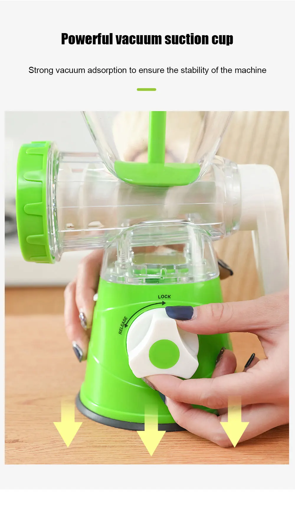 Kitchen Machine Meat Grinder Manual Processors Food Mincer Sausage Maker Stuffer Vegetable Chopper Blender Household Enema Tool