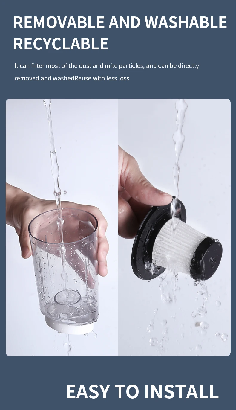 DDRADON 13000Pa Wireless Car Vacuum Cleaner Cordless Handheld Chargeable Auto Vacuum for Home & Car & Pet Mini Vacuum Cleaner