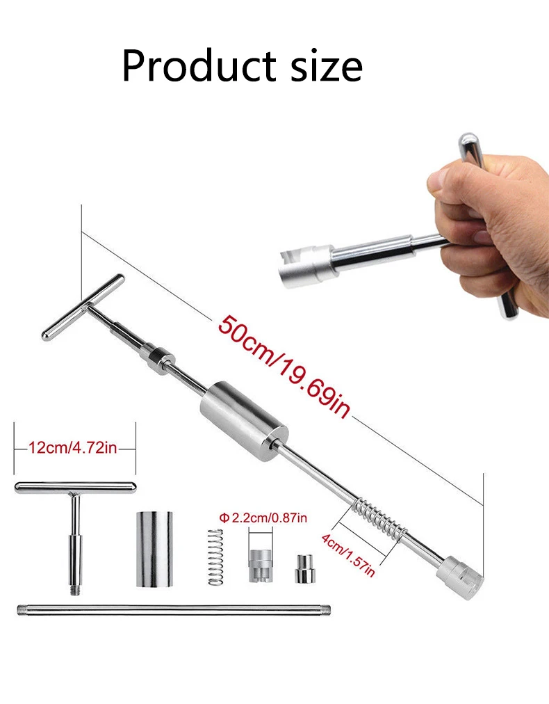 Car Dent Puller T Dent Repair Tool Auto Repair Sheet Metal Kit Slide Hammer Reverse Hammer Glue +18pcs Glue Puller