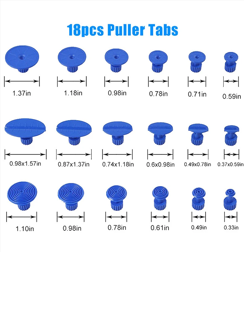 Car Dent Puller T Dent Repair Tool Auto Repair Sheet Metal Kit Slide Hammer Reverse Hammer Glue +18pcs Glue Puller