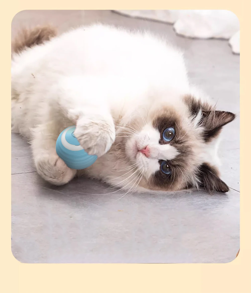 Cat Interactive Ball Electric Automatic Rolling Ball Smart Toys for Cats Smart Cat Toy Rotating Ball Cat Game Accessories Cat Interactive Ball Electric Automatic Rolling Ball Smart Toys for Cats Smart Cat Toy Rotating Ball Cat Game Accessories