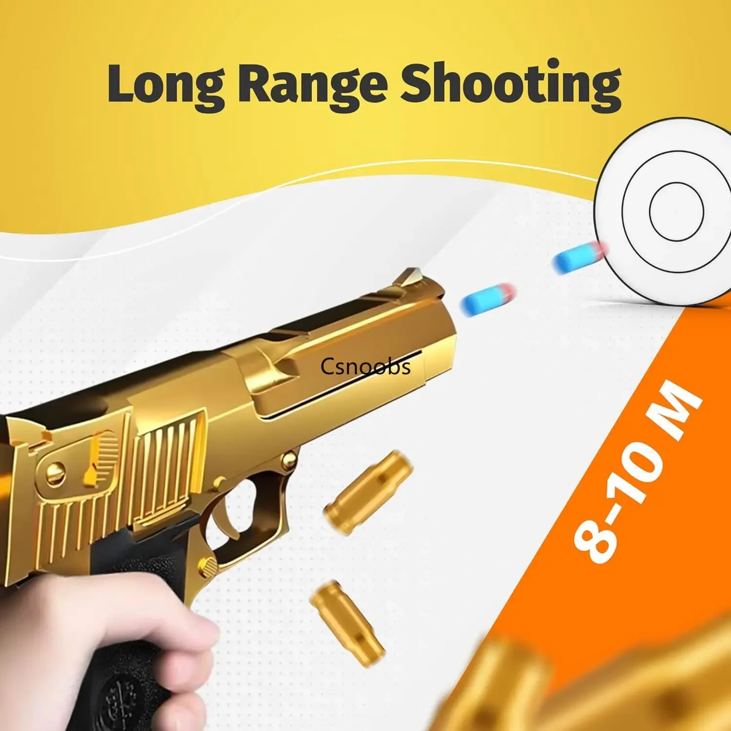 Shell Ejecting Desert Eagle Toy Gun Educational Toy Soft Bullet Blaster for Boys Adults Airsoft Pistol Children Birthday Gift