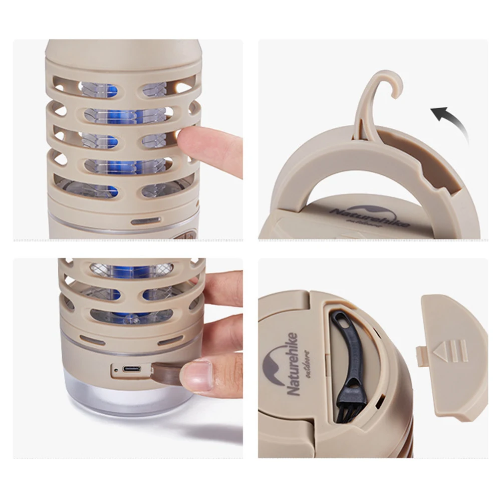 Naturehike Outdoor Camping Waterproof Mosquito Repellent Lamp, PortableTent Waterproof Atmosphere Lamp, Camping Equipment