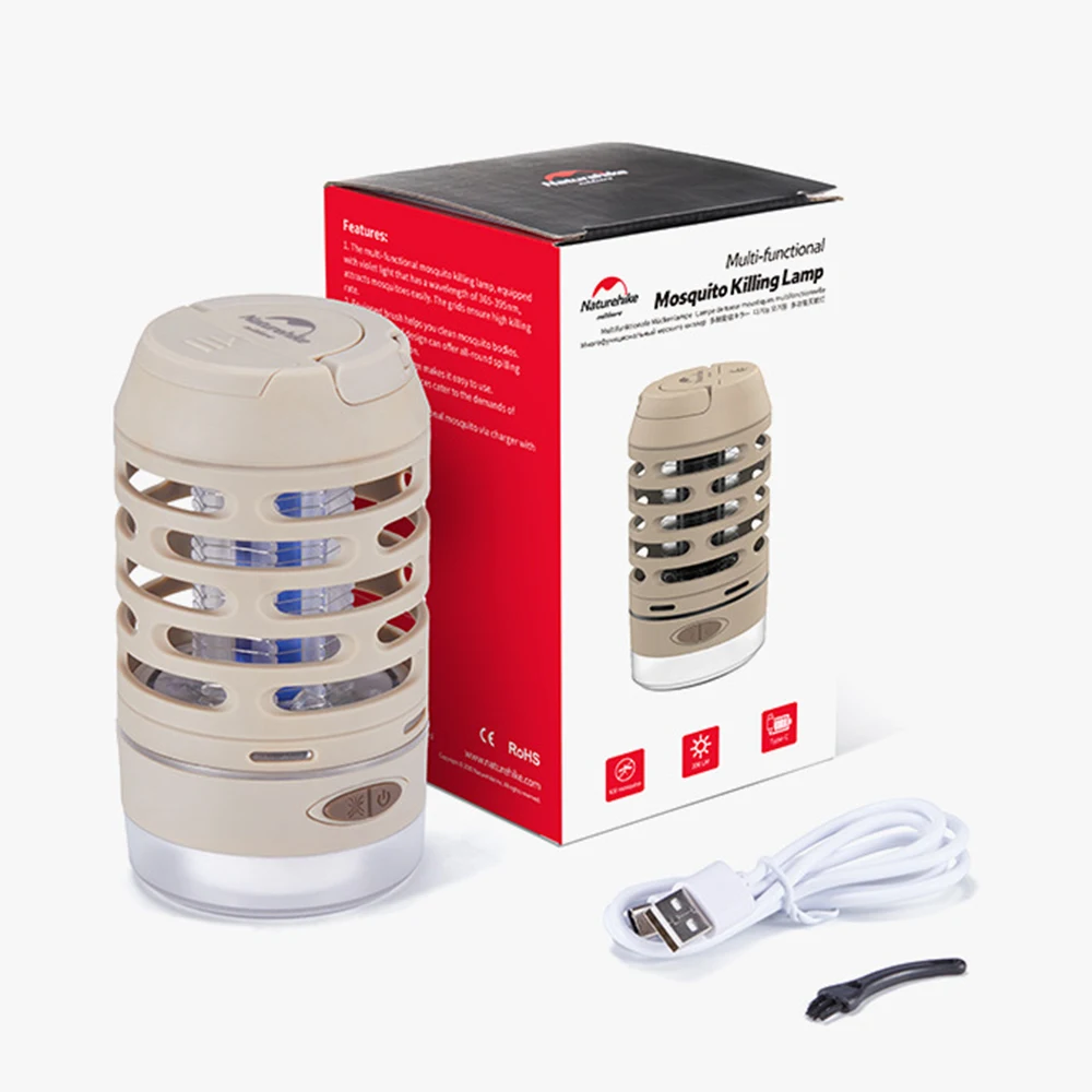 Naturehike Outdoor Camping Waterproof Mosquito Repellent Lamp, PortableTent Waterproof Atmosphere Lamp, Camping Equipment