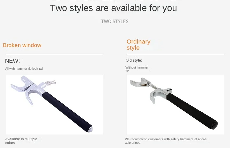 Car Steering Wheel Lock Anti-Theft Car Device Universal Fit Adjustable Length Clamp Double Hook Retractable Steering Lock With