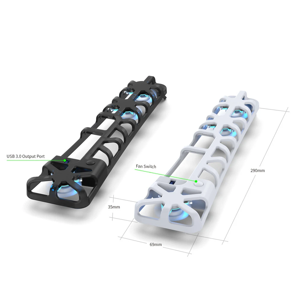 For PS5 SLIM/PS5 PRO host cooling fan, intelligent temperature control, three adjustable levels, PS5 SLIM rear fan