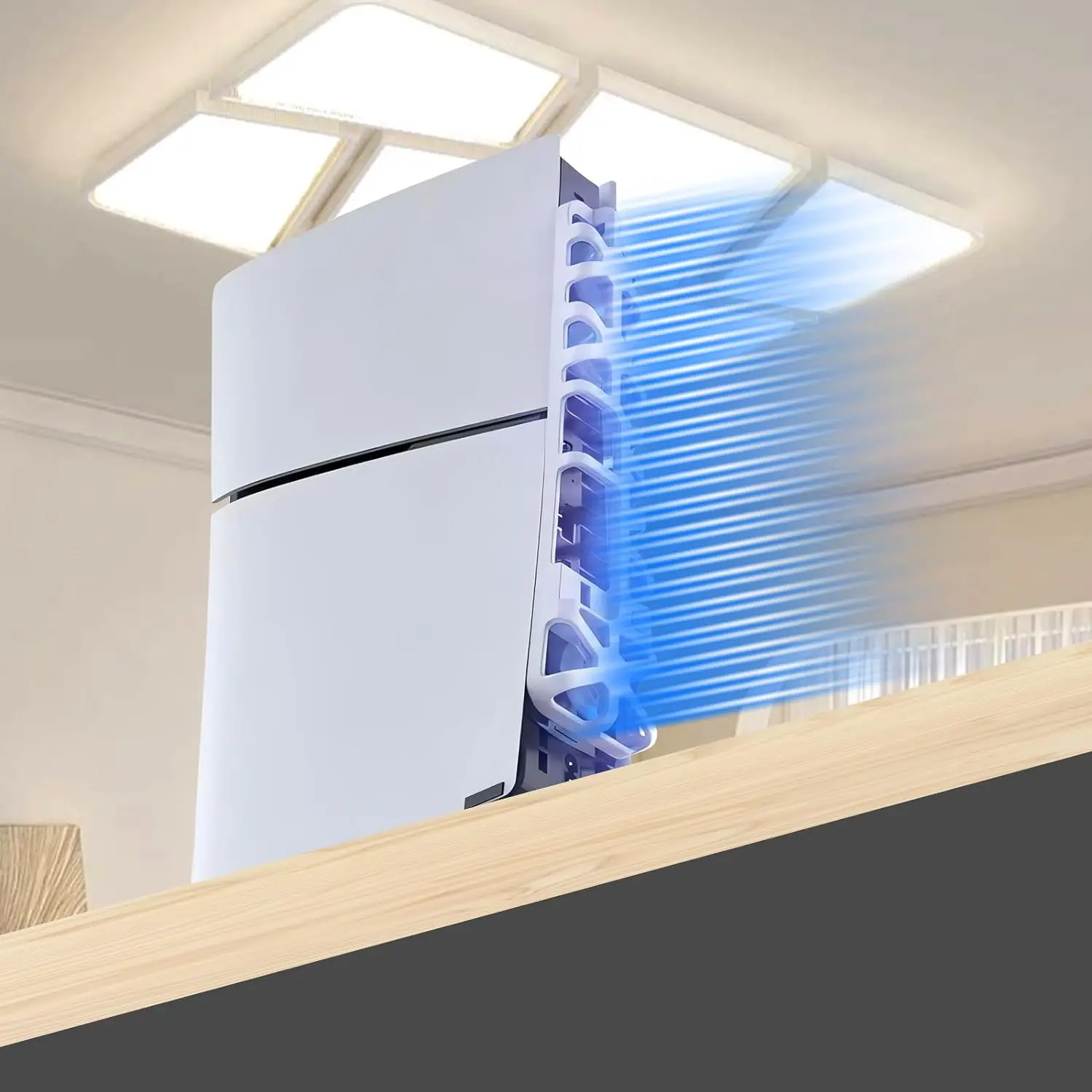 For PS5 SLIM/PS5 PRO host cooling fan, intelligent temperature control, three adjustable levels, PS5 SLIM rear fan