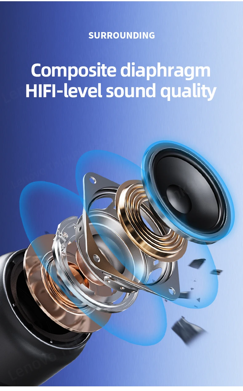 Original Lenovo K30 Portable Hifi Bluetooth Wireless Speaker Waterproof USB Outdoor Loudspeaker Music Surround Bass Box Mic