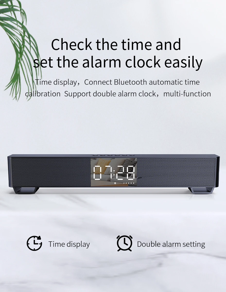 mifa Soundbar K3 Bluetooth Speaker 2 Stereo Sound Big Digital Display Wireless Bluetooth 5.0 Support TWS