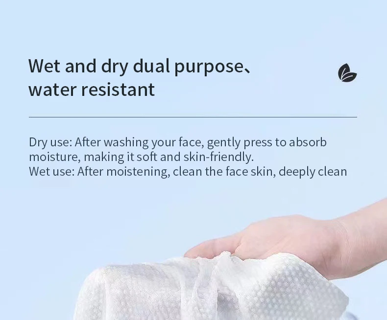 Extra Thick Disposable Facial Towels - Gentle and Absorbent Cotton Makeup Remover Wipes